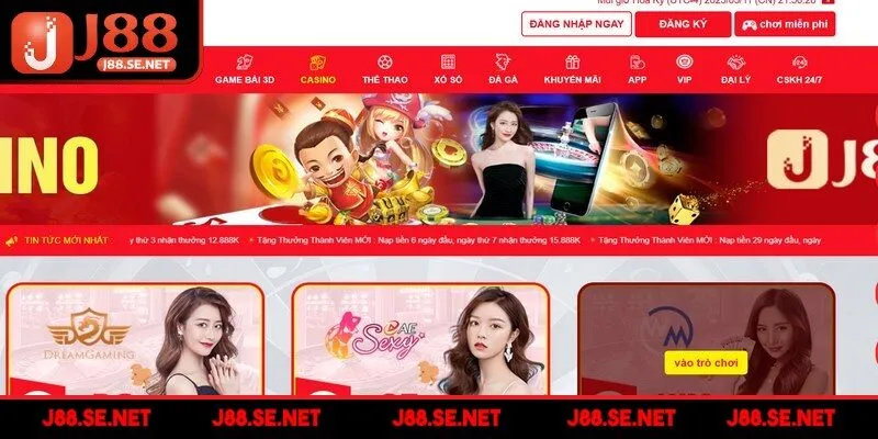 Casino J88 là thương hiệu giải trí trực tuyến danh tiếng